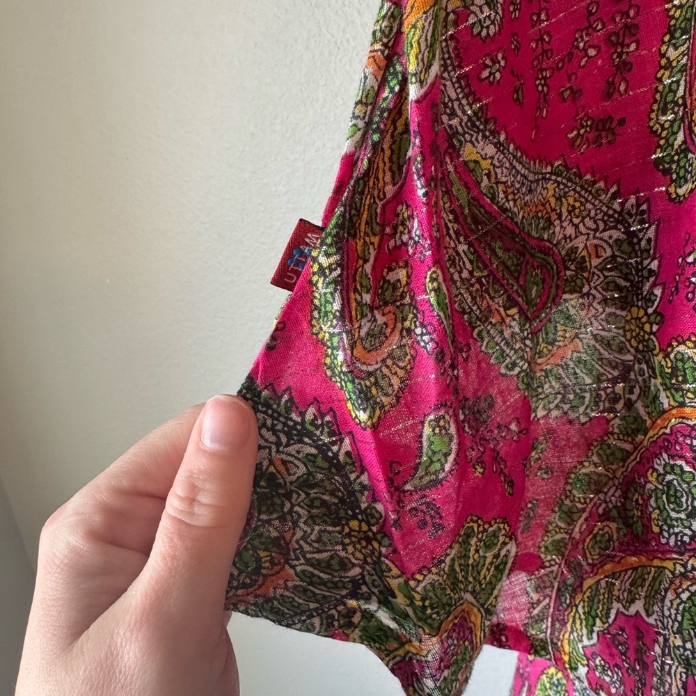 Uttam London Pink Paisley Skirt - Picture 8 of 9